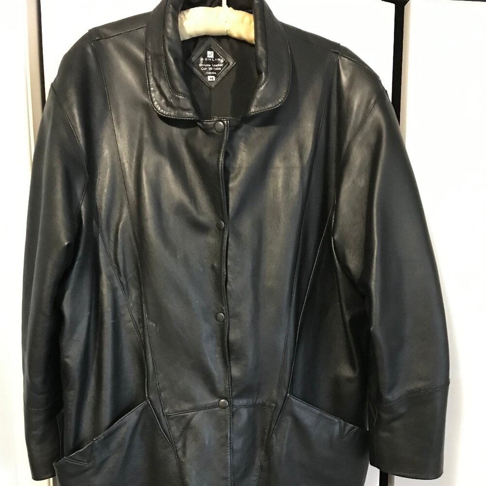 Ashlin Ladies Three Quarter Length Leather Jacket